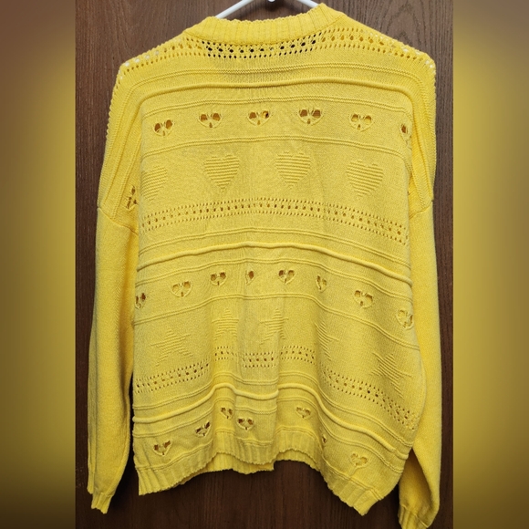 United Colors Of Benetton Yellow Knit Cardigan - Picture 2 of 6